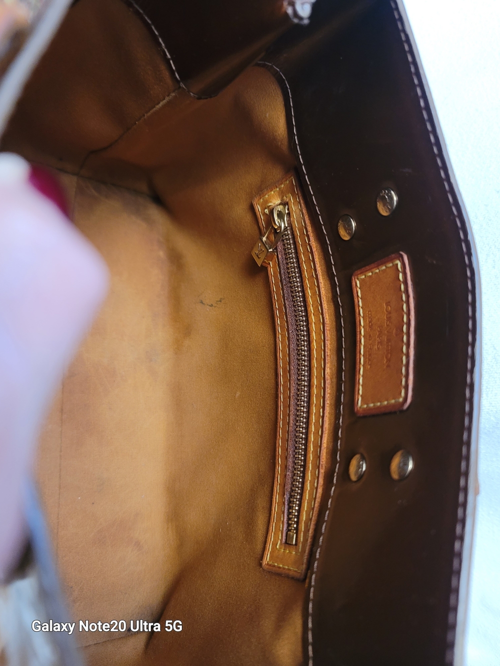 Louis Vuitton Vernis Brown Monogram Alma-Style Tote - Picture 14 of 15